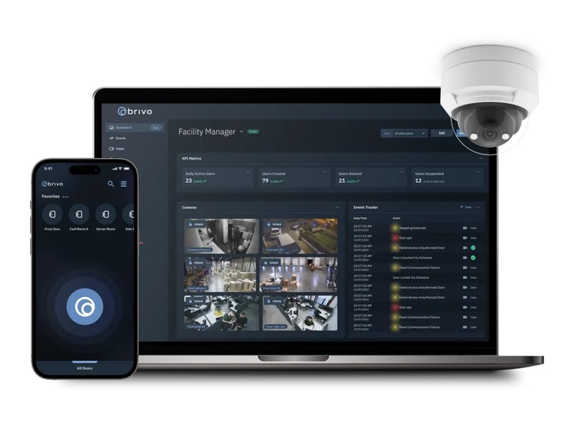 Brivo access control dashboard showing correlated door event and camera footage - Brivo video integration by Michigan Security Systems, authorized Brivo dealer serving Michigan, Ohio and Indiana