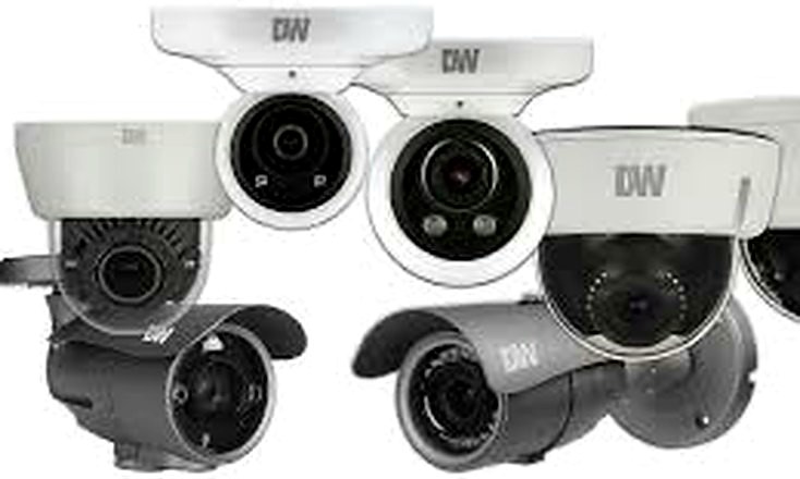 Digital Watchdog Star-Light Plus HD-over-Coax security cameras — dome and bullet models shown together; installed by Michigan Security Systems across Michigan, Ohio and Indiana