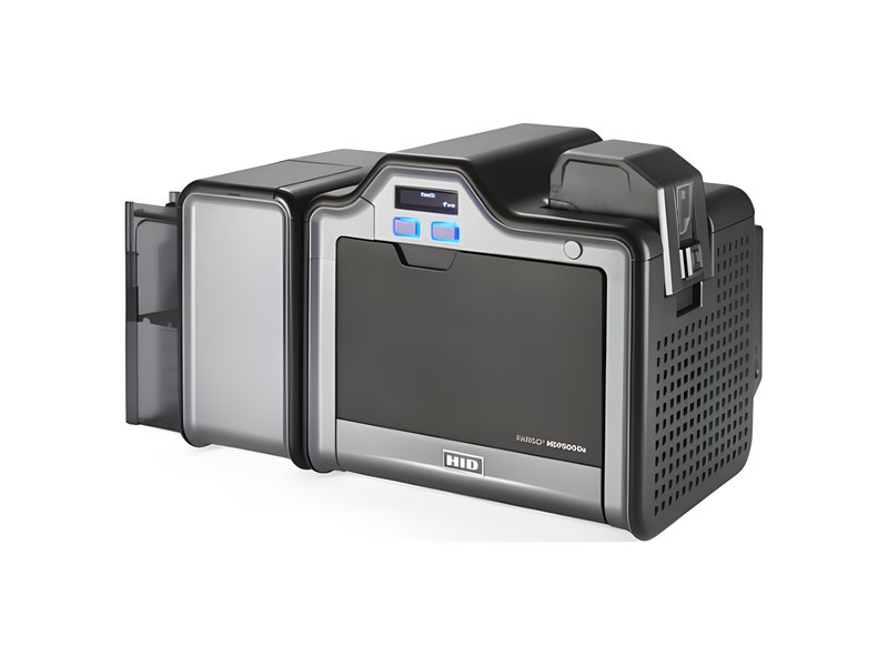 HID FARGO badge printer producing a photo ID access card - HID Global installation by Michigan Security Systems, authorized HID Global dealer serving Michigan, Ohio and Indiana