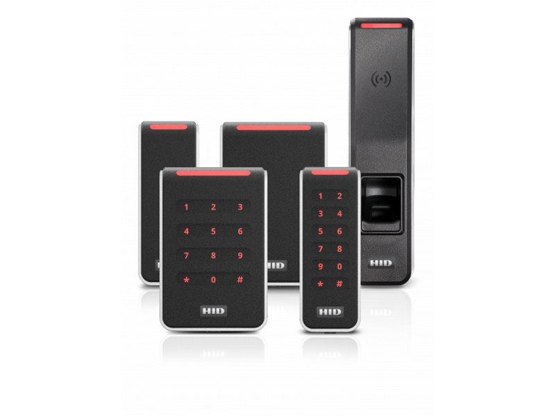 HID Signo multi-technology card reader installed at a commercial door - HID Global installation by Michigan Security Systems, authorized HID Global dealer serving Michigan, Ohio and Indiana
