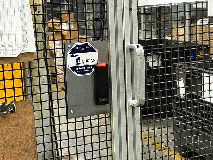 Industrial facility access control system installed by Michigan Security Systems