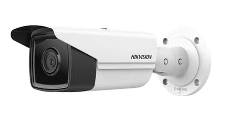 Hikvision AcuSense bullet camera - AI-powered person and vehicle detection IP security camera. Michigan Security Systems, authorized Hikvision dealer and installer across Michigan, Ohio and Indiana
