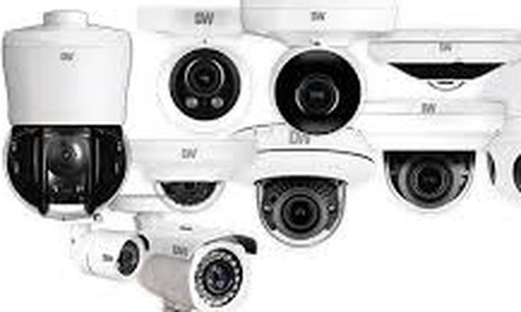 Digital Watchdog MEGApix IP security cameras — dome, bullet, turret, PTZ and multi-sensor models shown together; installed by Michigan Security Systems across Michigan, Ohio and Indiana
