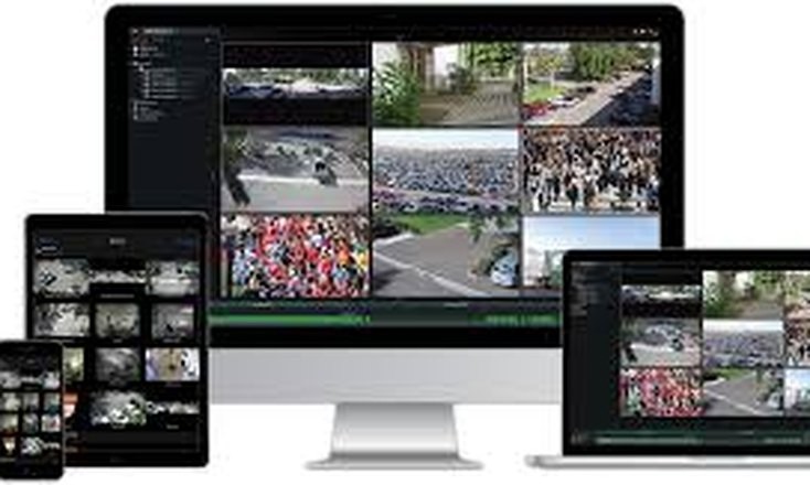 Digital Watchdog DW Spectrum IP video management software shown on desktop, laptop, tablet and phone — installed and configured by Michigan Security Systems across Michigan, Ohio and Indiana