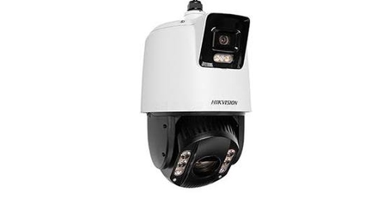 Hikvision TandemVu PTZ camera - dual-lens pan-tilt-zoom security camera with panoramic and zoom views. Michigan Security Systems, authorized Hikvision dealer and installer across Michigan, Ohio and Indiana