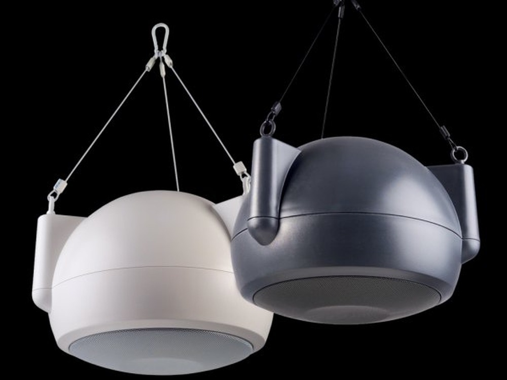 Bogen pendant ceiling speakers for 70V commercial paging and background audio - Bogen sound systems installed by Michigan Security Systems, authorized Bogen Communications dealer serving Michigan, Ohio and Indiana