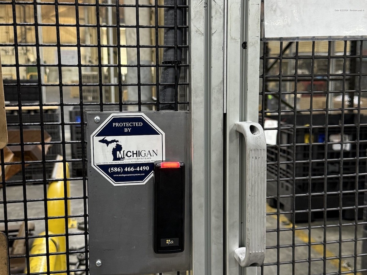 PDK RFID Card Reader Industrial Cage Gate Access Control Installation Michigan — Michigan Security Systems Authorized PDK Installer