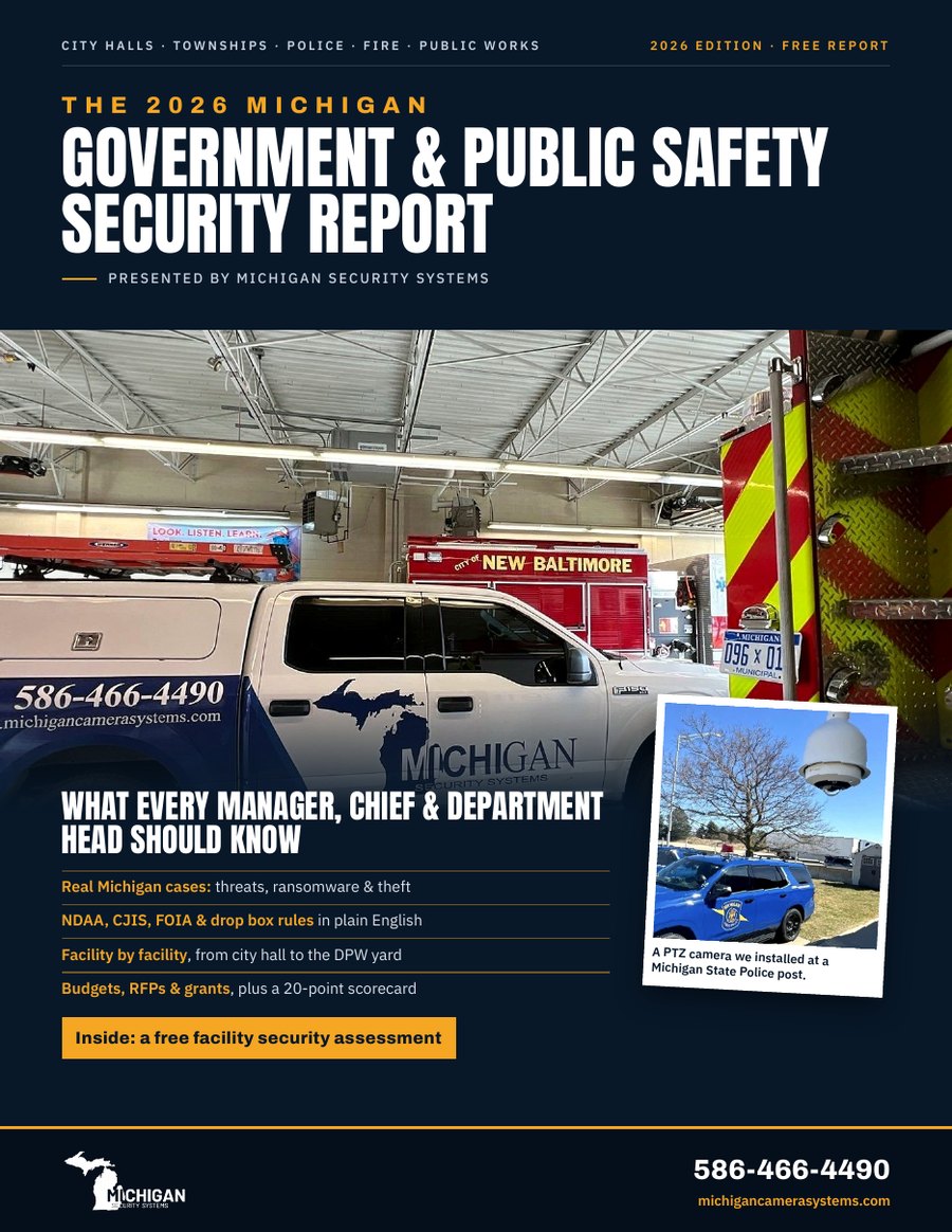 Cover of The 2026 Michigan Government & Public Safety Security Report