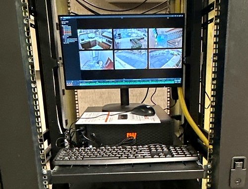 NVR server rack & monitoring station — Michigan Security Systems