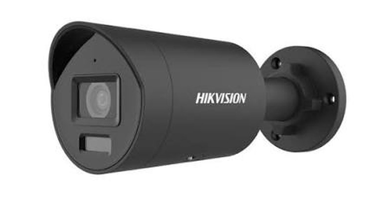 Hikvision ColorVu bullet camera - 24/7 full-color imaging IP security camera with warm-light technology. Michigan Security Systems, authorized Hikvision dealer and installer across Michigan, Ohio and Indiana