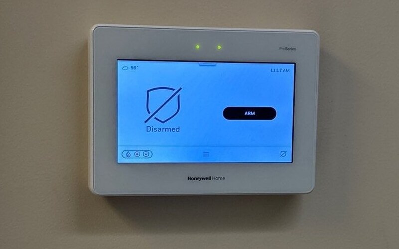 Honeywell commercial alarm panel installed by Michigan Security Systems