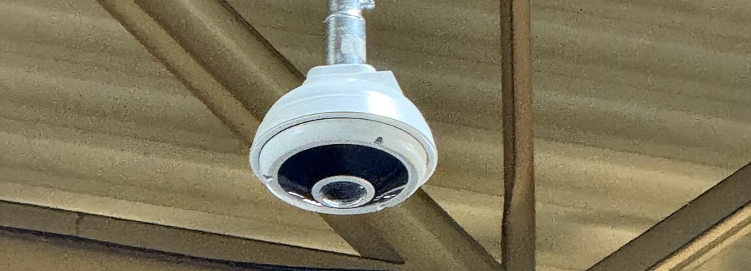 Fisheye panoramic camera at a Tier One auto supplier in Sterling Heights — Michigan Security Systems