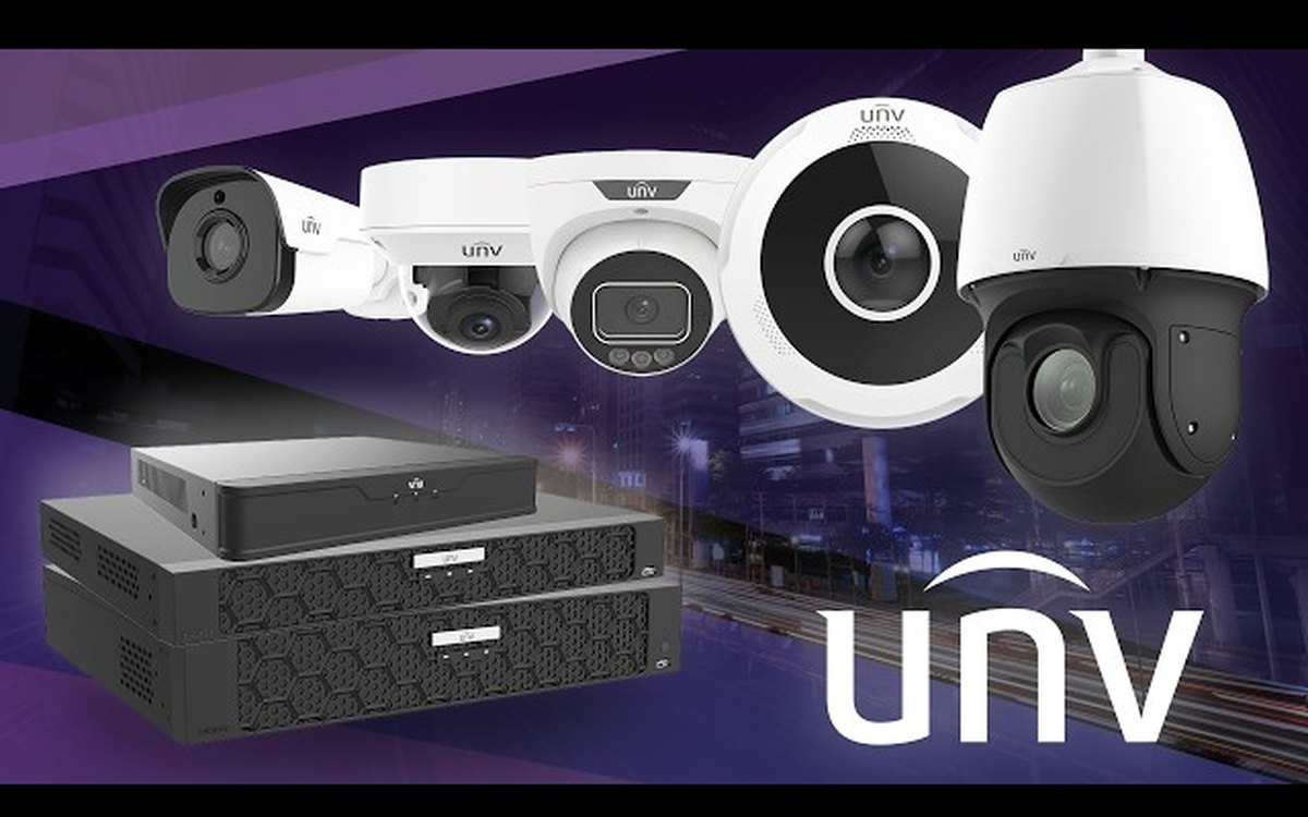 Uniview PTZ commercial security camera — installed by Michigan Security Systems, authorized Uniview dealer
