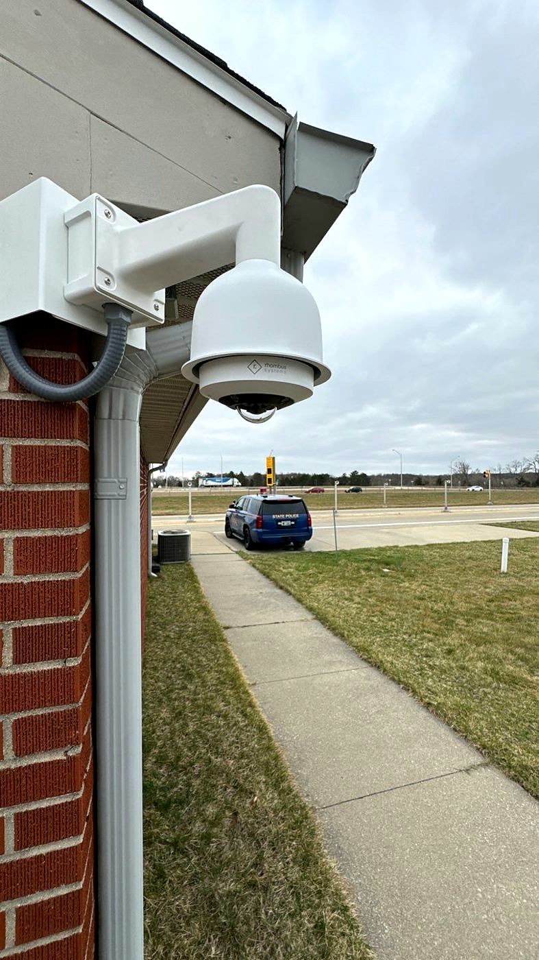Michigan State Police building camera install — Michigan Security Systems